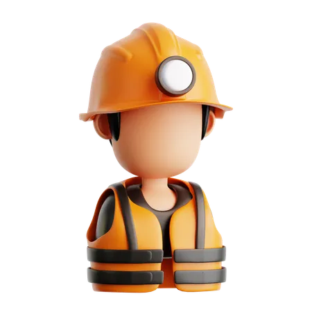 Homme de chantier  3D Icon