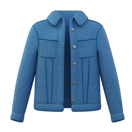 Veste en jean homme  3D Icon