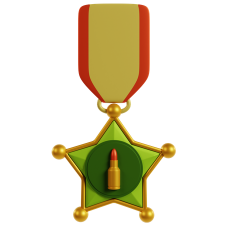 Honorable Military Service Award  3D Icon