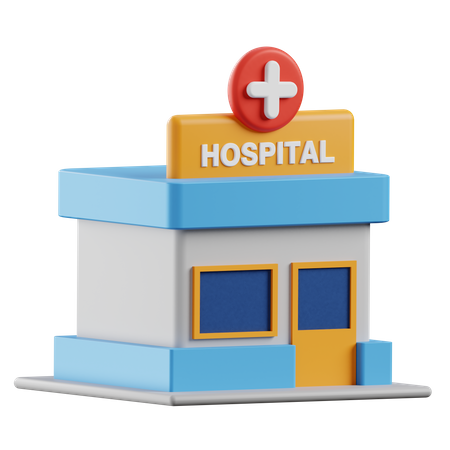 Hôpital  3D Illustration