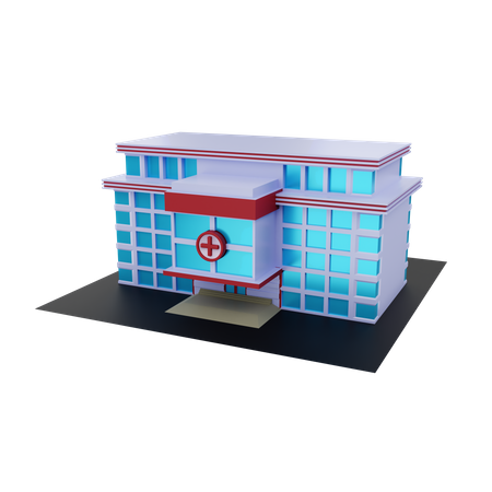 Hôpital  3D Illustration