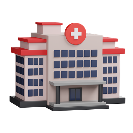 Hôpital  3D Illustration