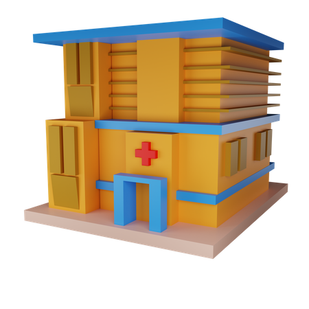 Hôpital  3D Illustration