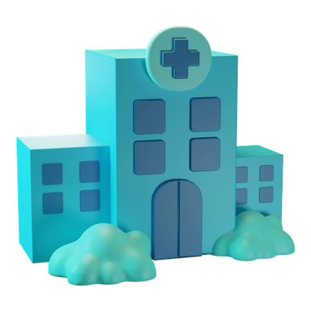 Hôpital  3D Illustration