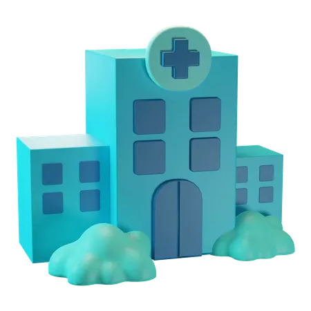 Hôpital  3D Illustration