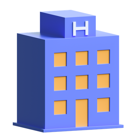 Hôpital  3D Illustration