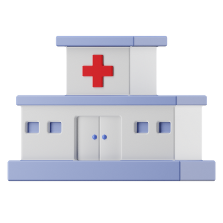 Hôpital  3D Illustration