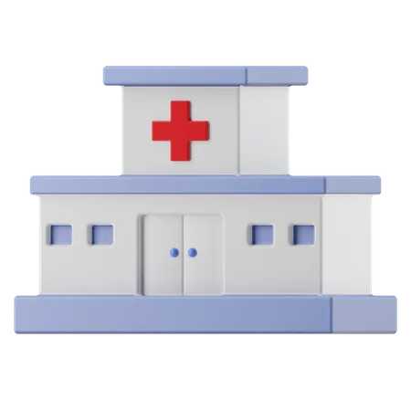 Hôpital  3D Illustration