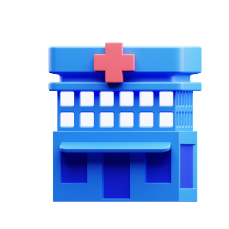 Hôpital  3D Illustration