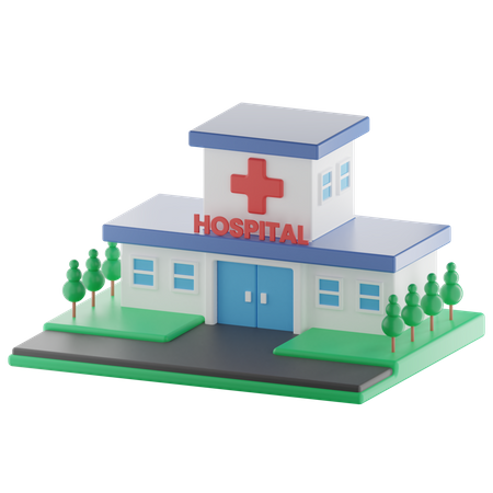 Hôpital  3D Illustration