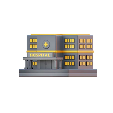 Hôpital  3D Illustration