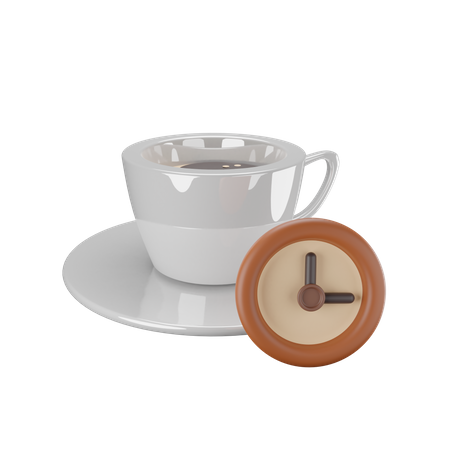 Hora do café  3D Illustration