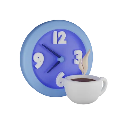 Hora do café  3D Illustration