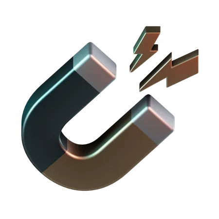 Horseshoe Magnet  3D Icon