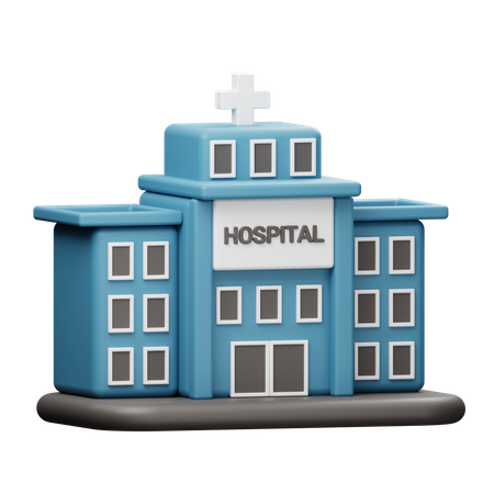 Hospital  3D Illustration