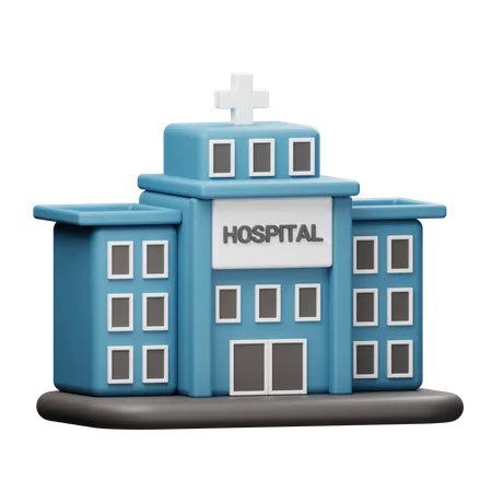 Hospital  3D Illustration