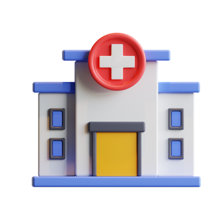 Hospital  3D Illustration