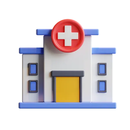 Hospital  3D Illustration