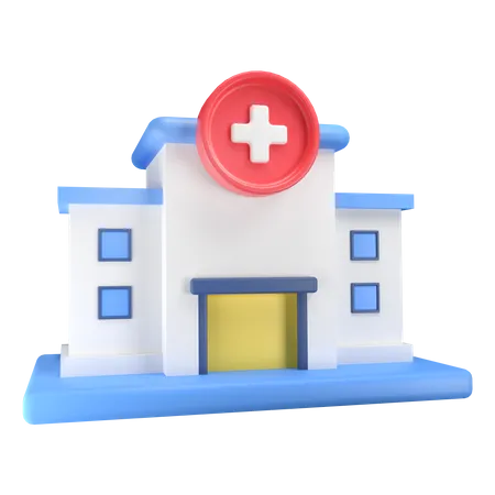 Hospital  3D Illustration