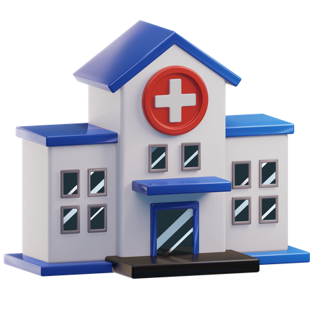 Hospital  3D Illustration