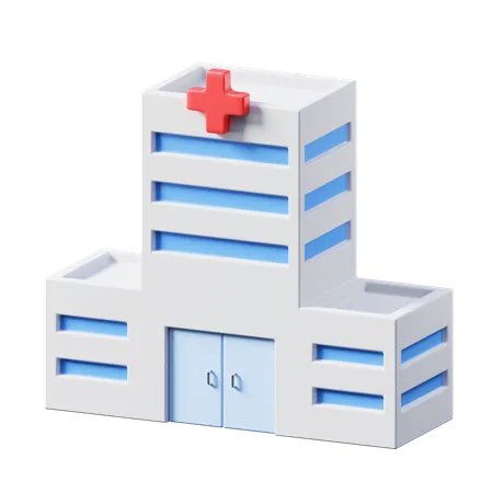 Hospital  3D Illustration