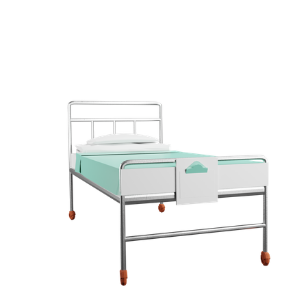 Hospital Bed  3D Illustration