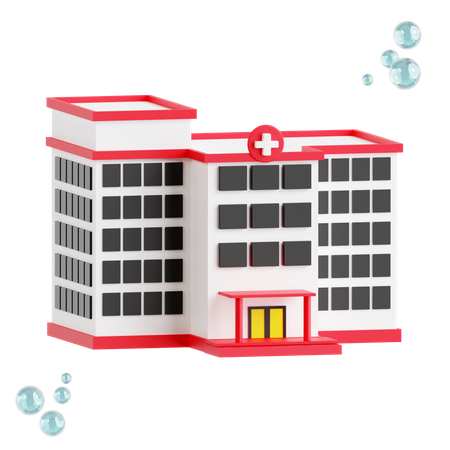 Hospital Building  3D Icon