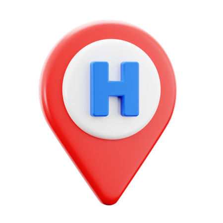 Hospital Location  3D Icon