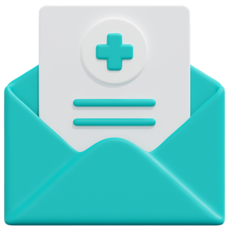 Hospital Mail  3D Icon