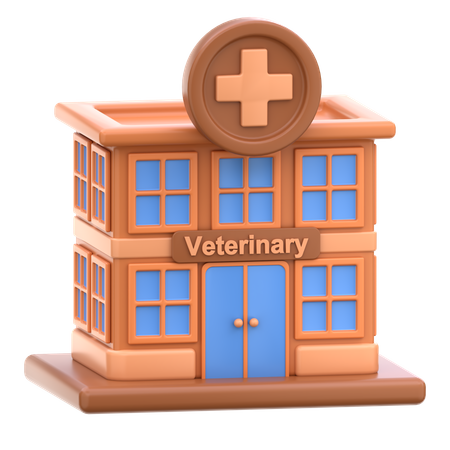 Hospital veterinário  3D Icon