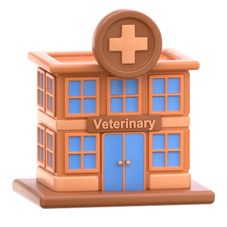 Hospital veterinário  3D Icon