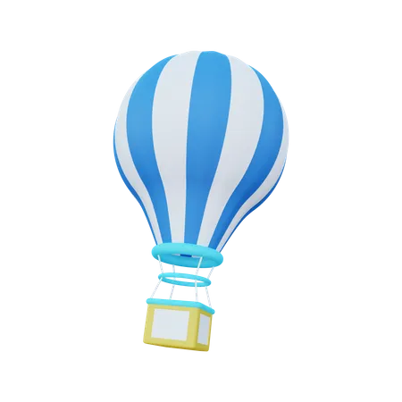 Hot Air Balloon  3D Illustration