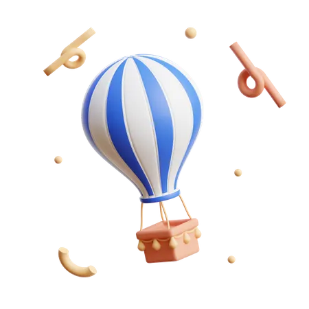 Hot Air Baloon  3D Icon