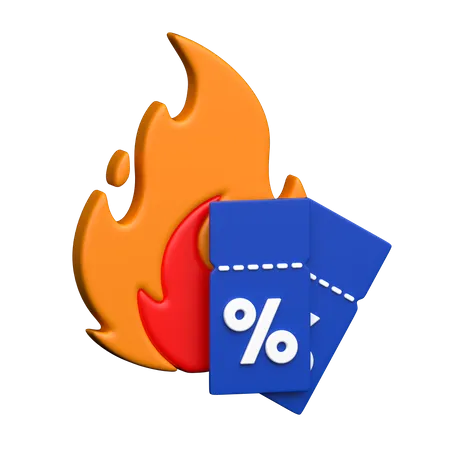 Hot Deal  3D Icon