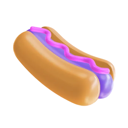 Hot Dog  3D Illustration