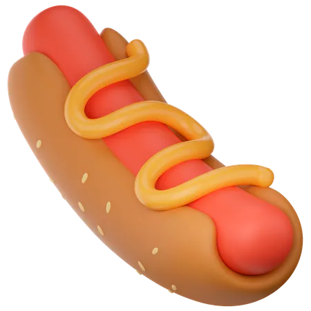 Hot dog  3D Icon