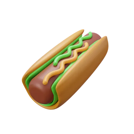 Hot Dog  3D Icon