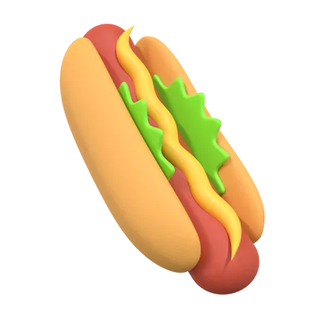 Hot-dog  3D Illustration