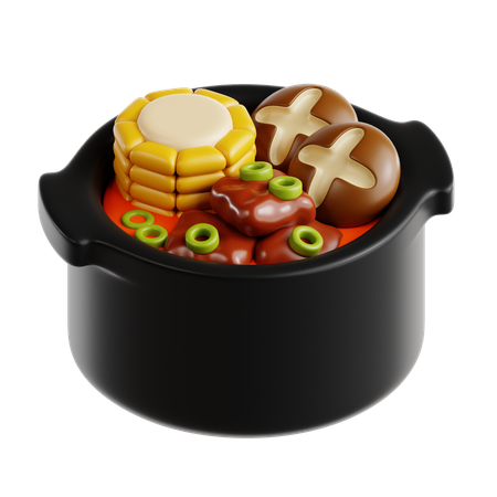 Hot Pot  3D Icon