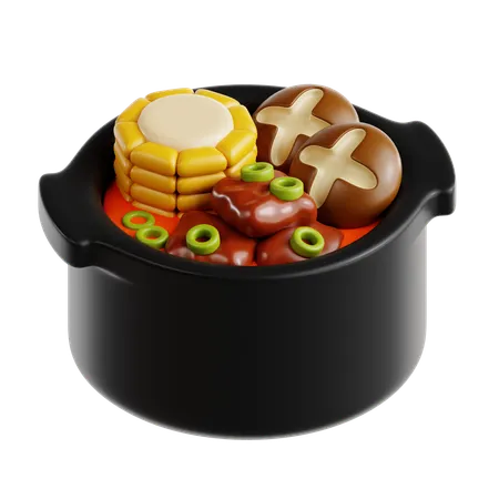 Hot Pot  3D Icon