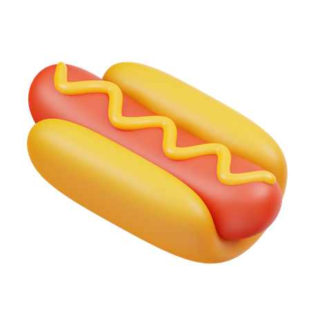 Hotdog  3D Icon