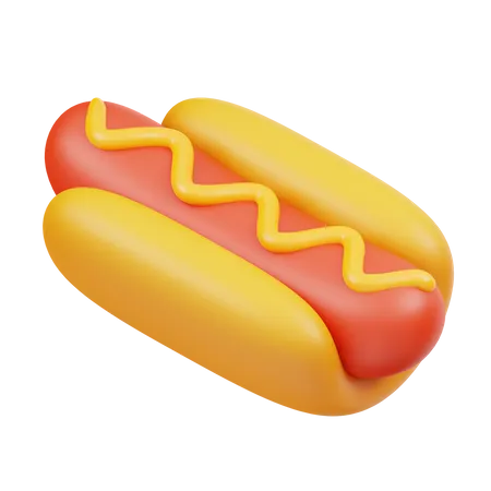 Hotdog  3D Icon