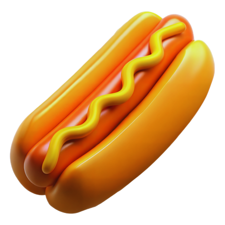 Hotdog  3D Icon