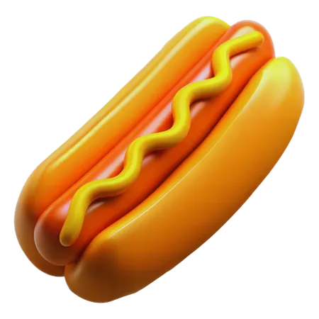 Hotdog  3D Icon