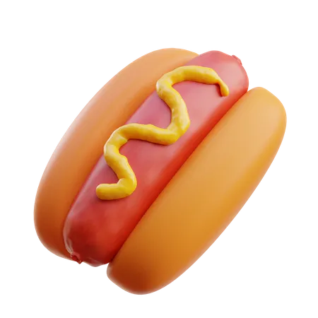 Hotdog  3D Illustration