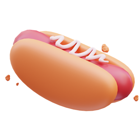 Hotdog  3D Icon