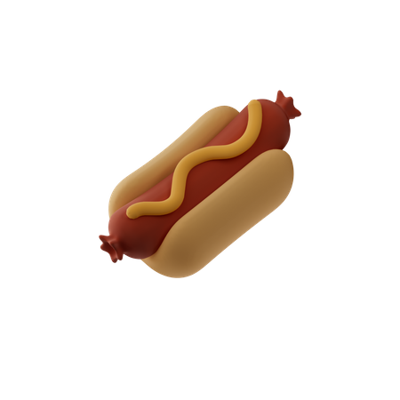 Hotdog  3D Icon