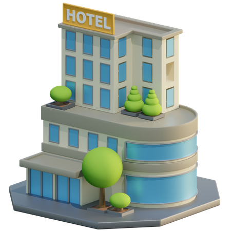 Hotel  3D Icon