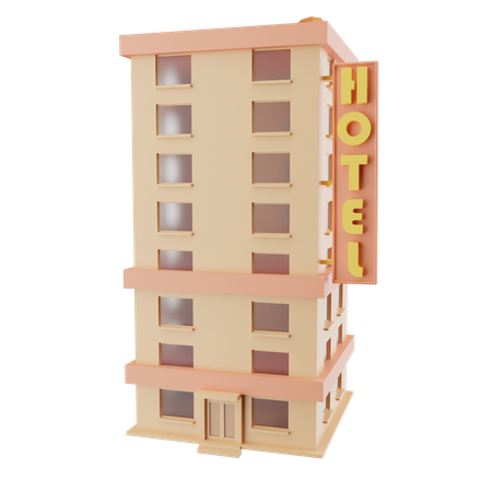 Hôtel  3D Icon