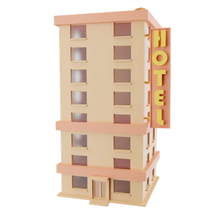 Hôtel  3D Icon